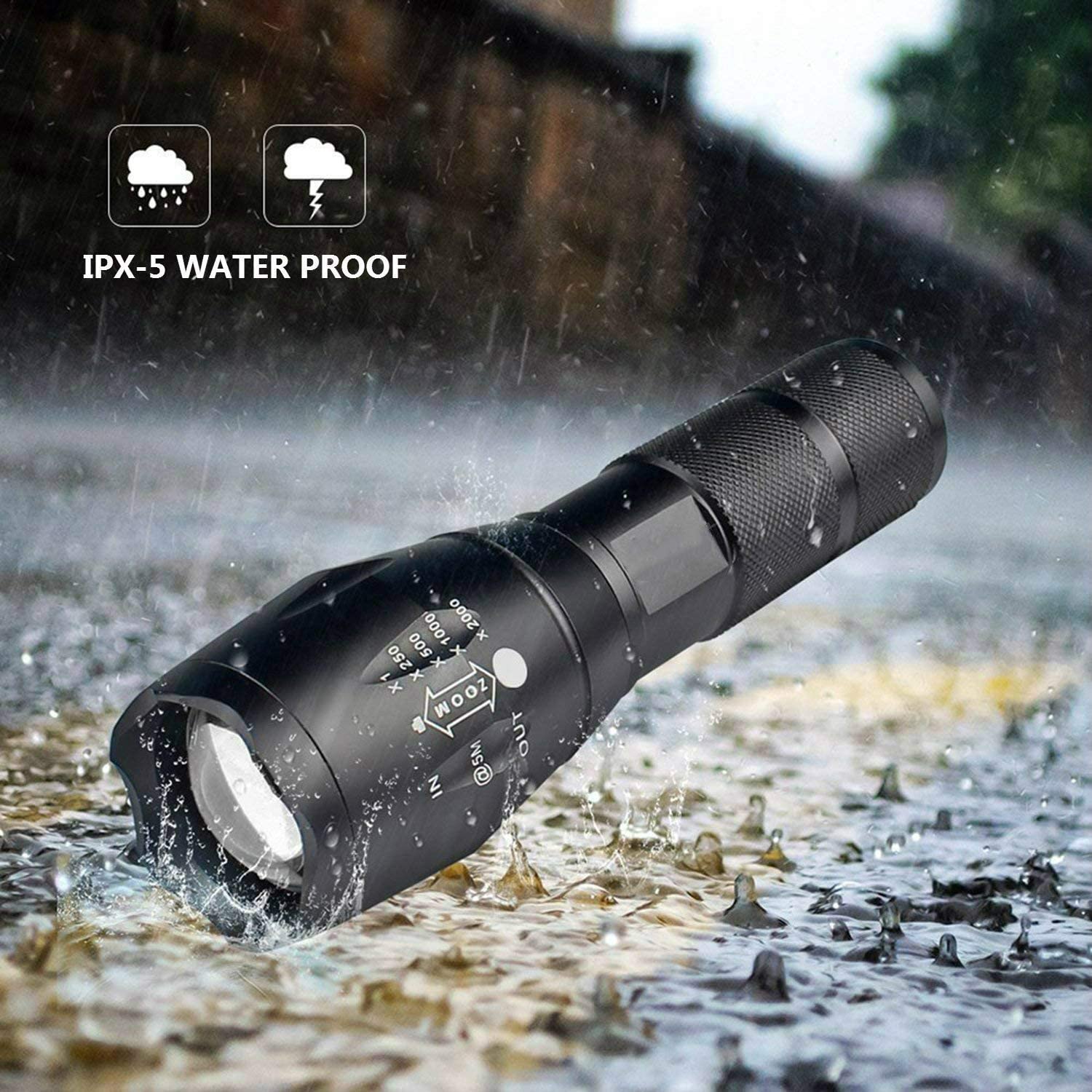 85000lm rechargeable torch hiking t6 tactical led flashlight UltraFire High Beam this high UltraFire T6 High Beam Tactical