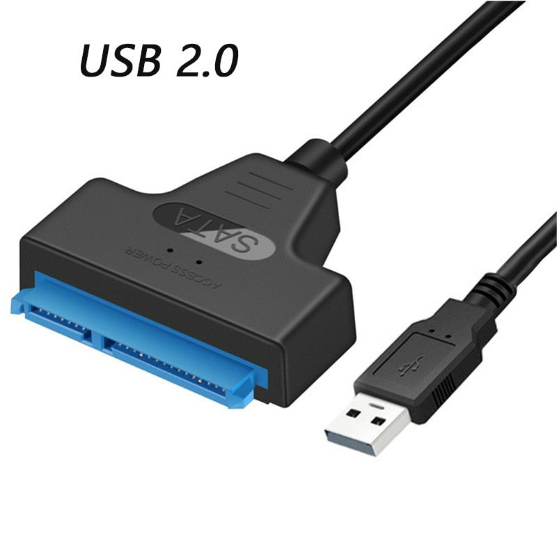 SATA to USB 3.0 / 2.0 Cable Up to 6 Gbps for 2.5 Inch External HDD SSD Hard Drive SATA 3 22 Pin Adapter USB 3.0 to Sata III Cord