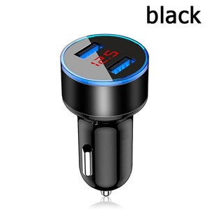 4.8A 5V Car Chargers 2 Ports Fast Charging For Samsung Huawei iphone 11 8 Plus Universal Aluminum Dual USB Car-charger Adapter