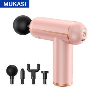 MUKASI Massage Gun Portable Percussion Pistol Massager For Body Neck Deep Tissue Muscle Relaxation Gout Pain Relief Fitness