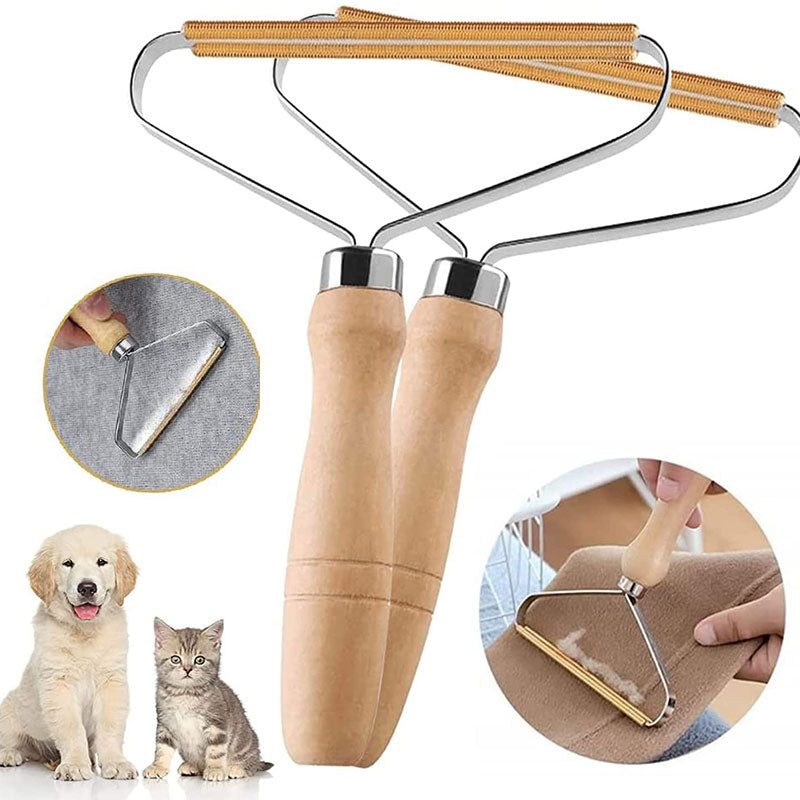 Portable Manual Hair Removal Agent Carpet Wool Coat Clothes Shaver Brush Tool Coat Double Sided Hair Removal Ball Knitting Tool