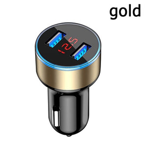 4.8A 5V Car Chargers 2 Ports Fast Charging For Samsung Huawei iphone 11 8 Plus Universal Aluminum Dual USB Car-charger Adapter