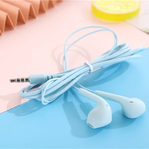 Olaf Portable Sport 8 Colors Earphone Wired Super Bass With Built-in Microphone 3.5mm In-Ear Wired Hands Free For Smartphones