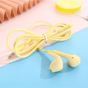 Olaf Portable Sport 8 Colors Earphone Wired Super Bass With Built-in Microphone 3.5mm In-Ear Wired Hands Free For Smartphones