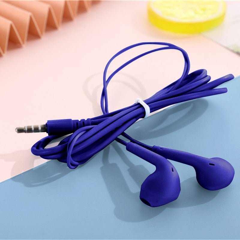 Olaf Portable Sport 8 Colors Earphone Wired Super Bass With Built-in Microphone 3.5mm In-Ear Wired Hands Free For Smartphones