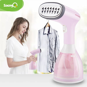 saengQ Handheld Garment Steamer 1500W Household Fabric Steam Iron 280ml Mini Portable Vertical Fast-Heat For Clothes Ironing