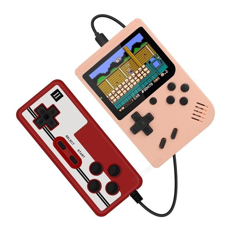 Retro Portable Mini Handheld Video Game Console 8-Bit 3.0 Inch Color LCD Kids Color Game Player Built-in 400 games