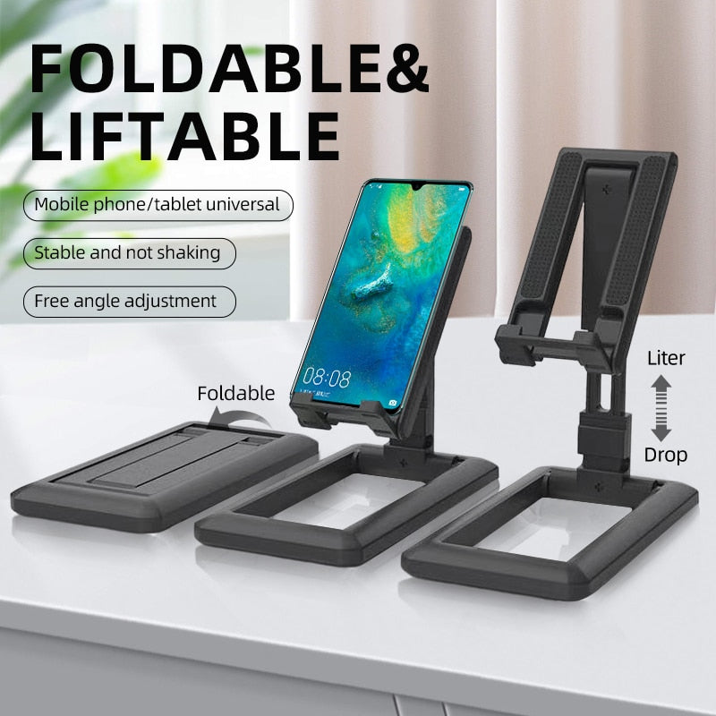 Portable Phone Holder Adjustable Desk Bracket Lifting Tablet Universal Multi-Angle Foldable Stand for iPad iPhone Samsung Smart
