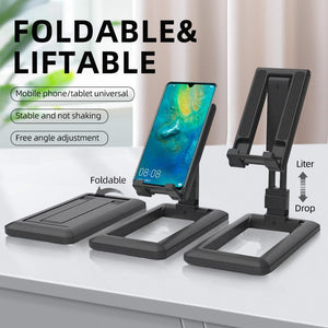 Portable Phone Holder Adjustable Desk Bracket Lifting Tablet Universal Multi-Angle Foldable Stand for iPad iPhone Samsung Smart